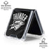 NBA Oklahoma City Thunder Black Animal Print Galaxy Z Flip6 Clear Case